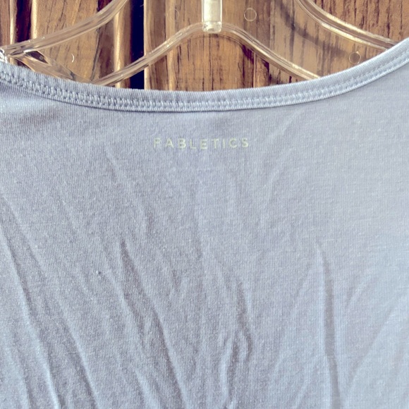 Fabletics RestoreKnit Long Sleeve Tee in Faded Denim, size large - Picture 5 of 7